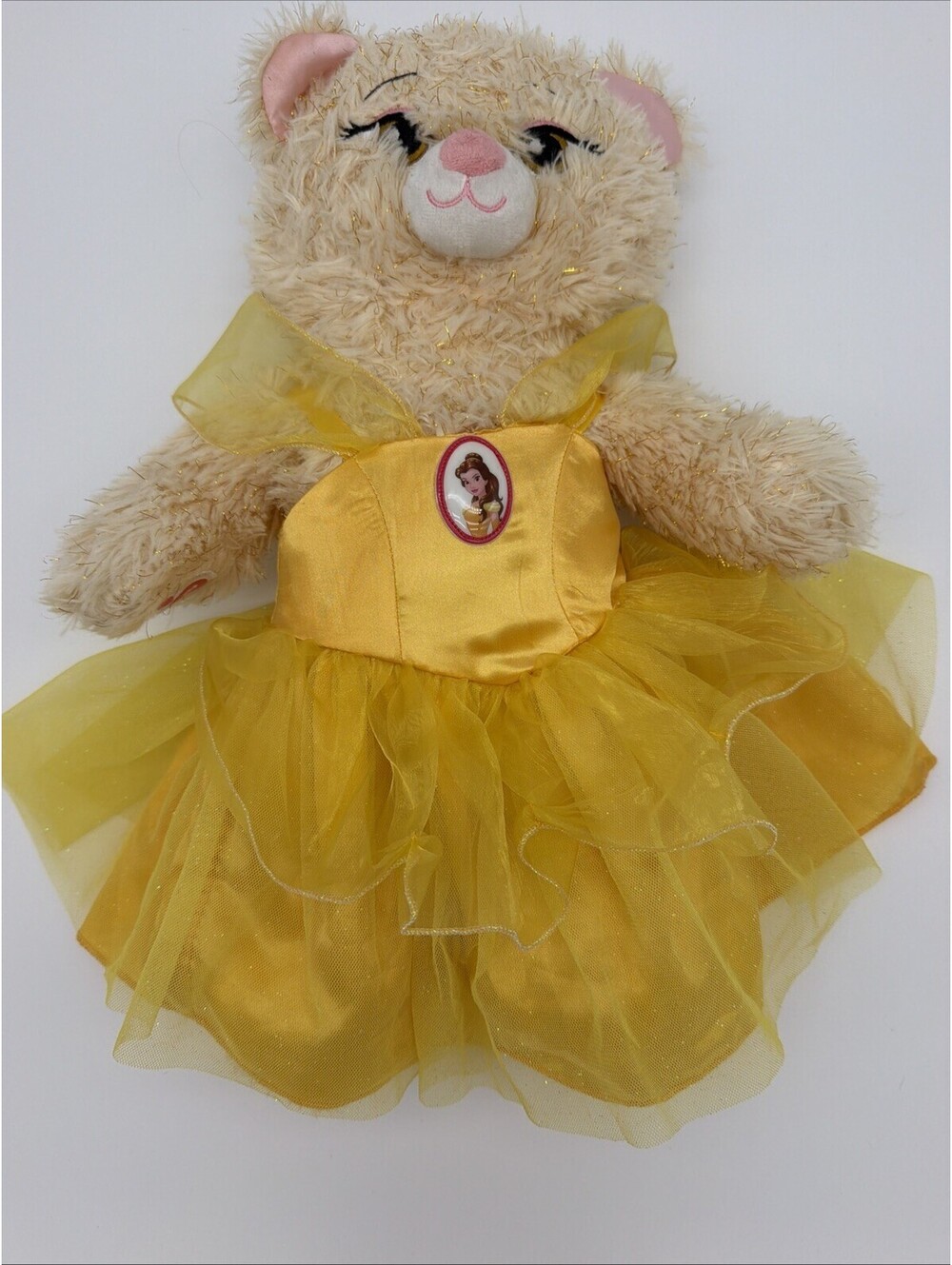 Disney Beauty and the Beast Princess Belle 17" Teddy Bear Plush Build a Bear